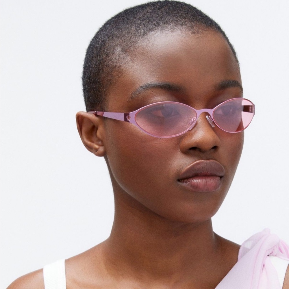 Urban Outfitters Pink Oval Sunglasses
